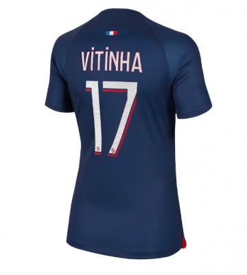 Paris Saint-Germain Vitinha Ferreira #17 Hemmatröja Kvinnor 2023-24 Kortärmad